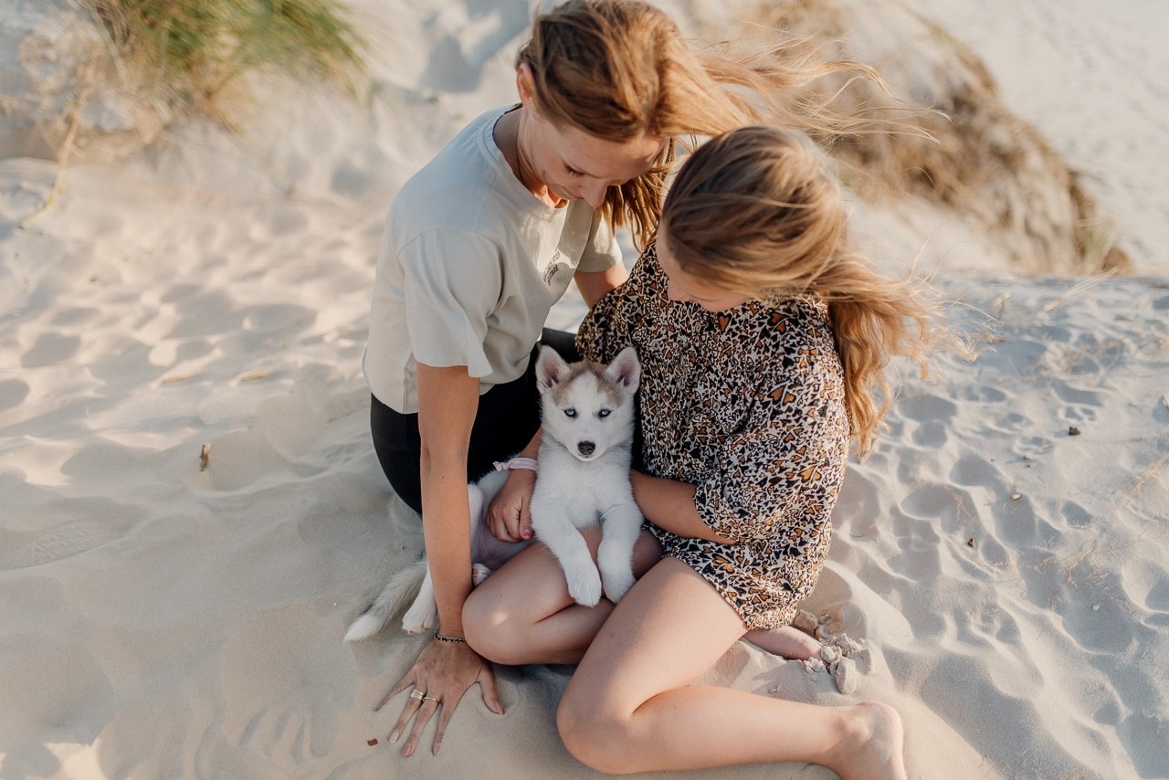 familie fotoshoot met een puppy-14